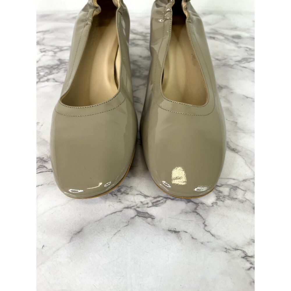 Everlane Women's Taupe The Italian Day Heel Patent Leather Sz 7.5 - Picture 3 of 10